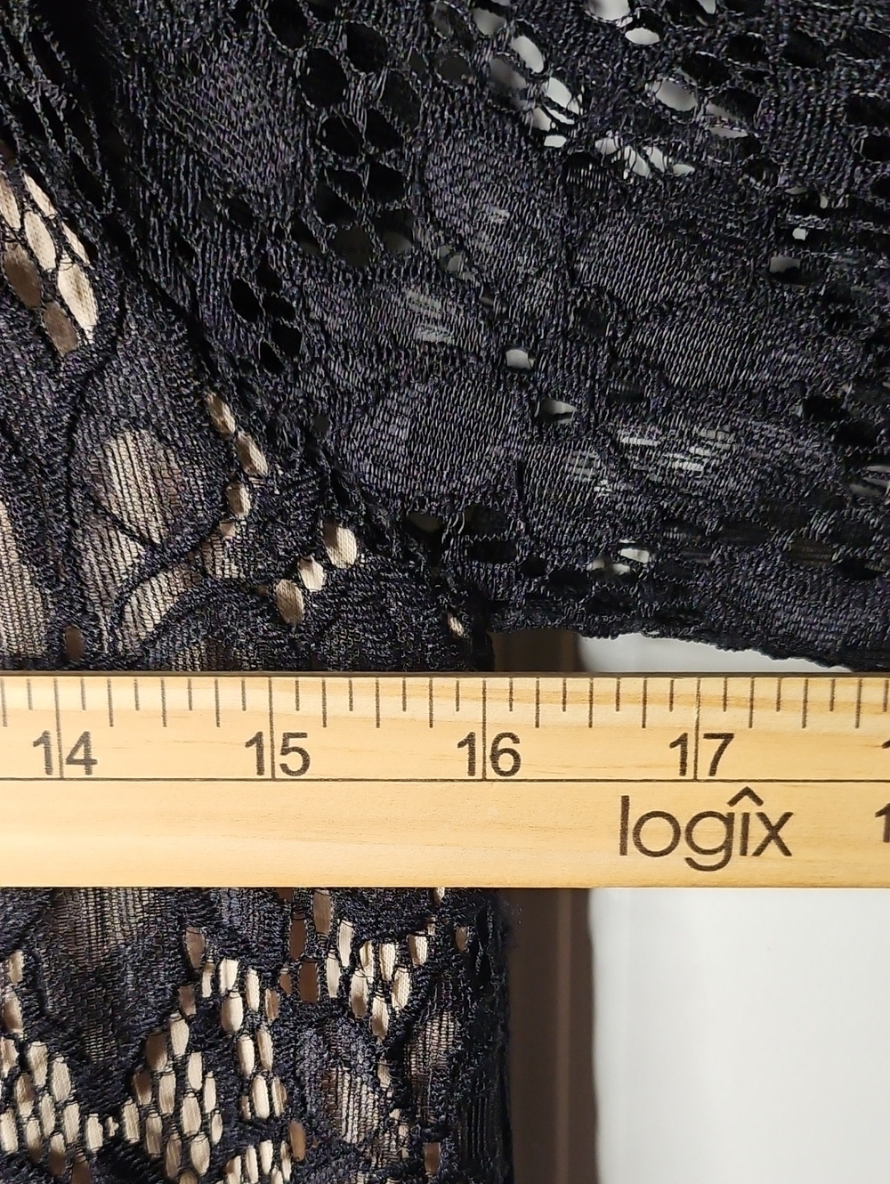 Umgee Dress Women's S Black Beige Floral Lace Bell Sleeves Boho Cocktail Indie - Picture 10 of 11